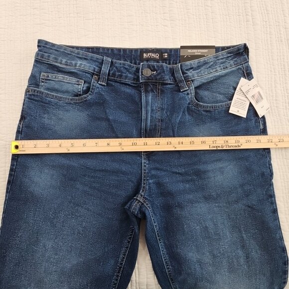 Buffalo by David Bitton Driven Jeans Men's 36 x 32 Med Wash Relaxed Straight NEW - Picture 4 of 16